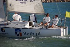 Equipa do olímpico do Barreiro Seth Sailing Team na final da ISAF Nations Cup