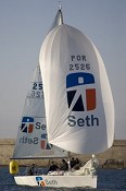 Equipa de Olimpicos do Barreiro Seth Sailing Team é a primeira no Tróia Portugal Match Cup 2009