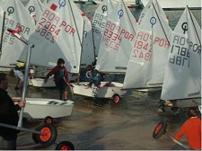 Clube de Vela do Barreiro 2ª Prova Campeonato Regional de Juvenis . Prova com 84 participantes