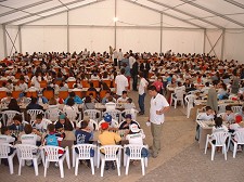 No Barreiro Inter-Escolas de Xadrez no Parque da Cidade com cerca de uma centena de jovens
