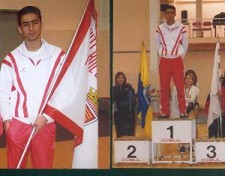 ATLETA DE GINÁSTICA NO BARREIRO David Pinto do Futebol Clube Barreirense no mundial