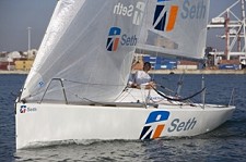 Equipa de Olimpico do Barreiro Seth Sailing Team no circuito mundial em Berlim
