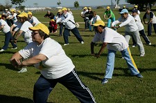 Mega aula de ginástica na Moita «Todos no Parque» José Afonso ma Baixa da Banheira