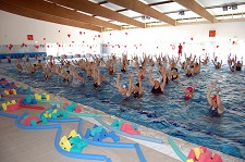 Em Santiago do Cacém Mega Aula de Hidroginástica