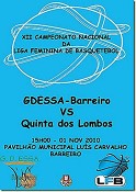 Basquetebol Feminino Barreiro GD ESSA recebe Quinta dos Lombos