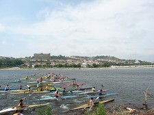 Canoagem em Abrantes Estágio da selecção nacional de cadetes, no Aquapolis