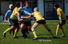 Estágio Selecção de Rugby Regional do Sul na Moita Fábio Fechas e Diogo Batista e o treinador António Pereira do Rugby da Moita na Selecção