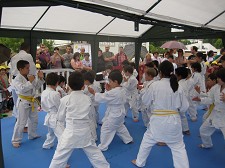 Olímpico Nuno Delgado no Barreiro »Maior Aula de Judo» na abertura da Feira Pedagógica