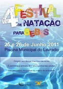 4º Festival de Natação para Bebés no Barreiro Piscina Municipal do Lavradio dias 25 e 26 de Junho