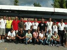 G. D. Ferroviários do Barreiro /Baía do Tejo Magnífico no Campeonato Nacional de Remo Veteranos