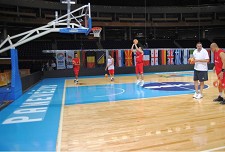Portugal já pisou o palco do sonho 1º treino na Panevezyo Arena