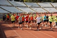 João Pedro Silva foi o convidado desta etapa de preparação Mais de 500 atletas marcam presença no segundo treino da Corrida do Tejo