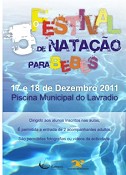 5º Festival de Natação para Bebés no Barreiro Piscina Municipal do Lavradio dias 17 e 18 de Dezembro