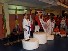 João Pedro Baptista de Palmela Vice Campeão Regional de Karaté no escalão até 9 Anos.
