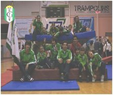 Campeonato Distrital de trampolim individual e sincronizado Grupo Desportivo Fabril do Barreiro vice-campeão distrital em trampolim