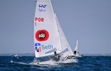 Marinho e Nunes atletas Olimpicos do Barreiro Team Seth / EDP / Barreiro na Medal Race em Hyére