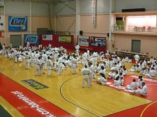 Estágio de karaté no Barreiro Reúne 370 atletas no Pavilhão Municipal Luís de Carvalho