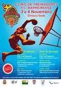 Clinic de Treinadores de basquetebol no Barreiro Dias 3 e 4 de novembro no Ginásio Sede do FC Barreirense