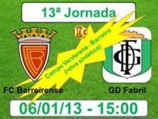 Derby do Barreiro será no Pinhal Novo FC Barreirense - GD Fabril