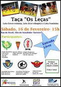 No Grupo Dramático e Recreativo «Os Leças» - Barreiro Campeonato Distrital de Lutas Olímpicas de Setúbal no sábado