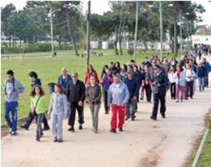 Atividade física ao ar livre no Seixal Áreas de Participação Desportiva e Caminhadas