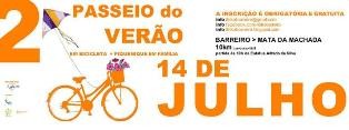 Passeio do Verão em bicicleta no Barreiro Vamos festejar o Verão em bicicleta!