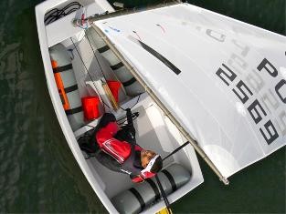 João Bolina do Clube de Vela do Barreiro no 35º lugar Campeonato da Europa de Optimist, Balaton - Hungria – Melhor Português em prova