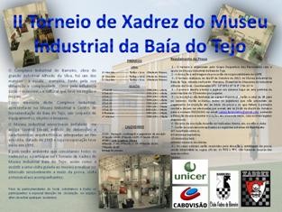 No Barreiro Torneio de Xadrez do Museu Industrial da Baía do Tejo