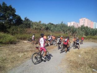 Passeio de BTT comemorativo dos 28 anos da Vila do Lavradio - Barreiro Cerca de 25Km e com 65 participantes