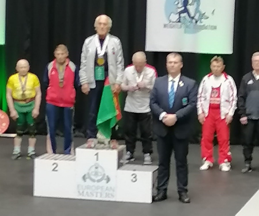 BARREIRO / MOITA- Silvestre Fonseca, halterofilista do Ginásio Atlético Clube Sagrou-se Campeão Europeu na categoria 61k mais de 80 Anos.