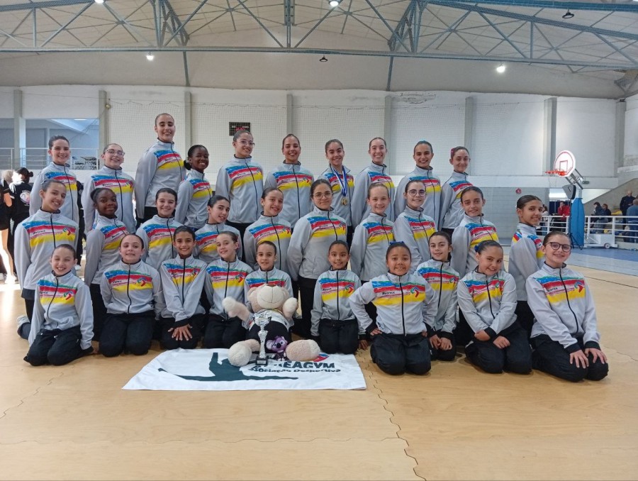 No Pavilhão Desportivo da Escola de Santo António – Barreiro Participação positiva da AUREAGYM no Campeonato Territorial AGDS