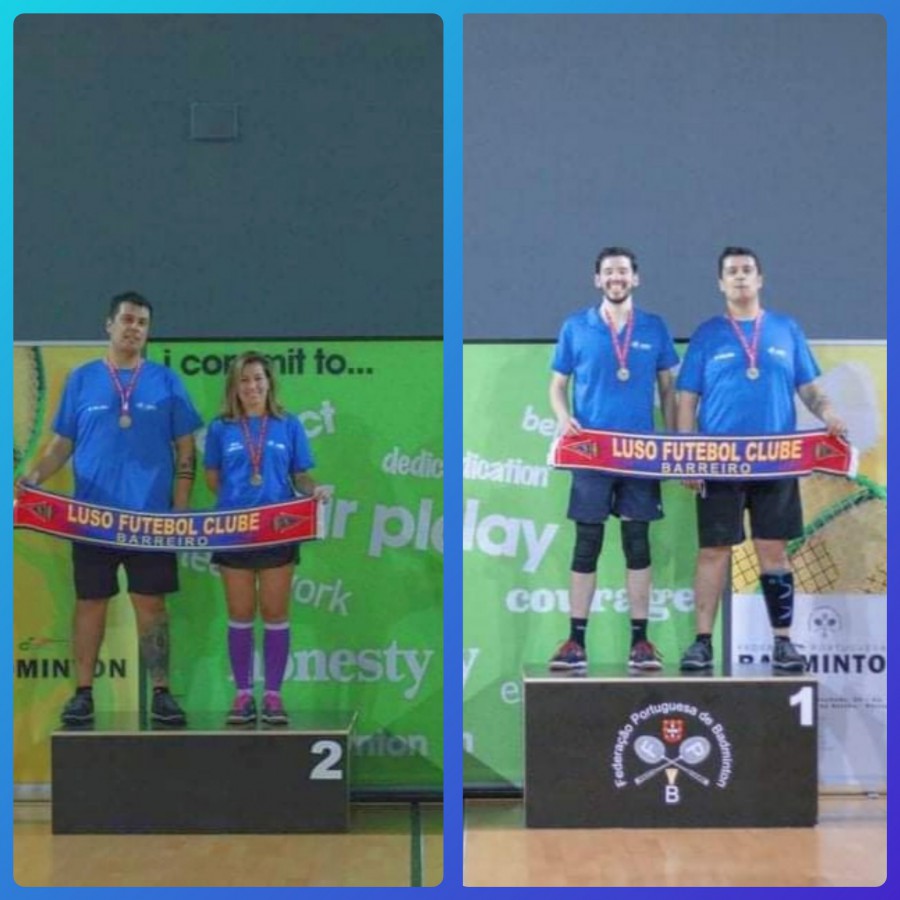Luso Futebol Clube - Barreiro Alcançou 3 pódios na modalidade de Badminton na 1º Jornada Nacional Sénior