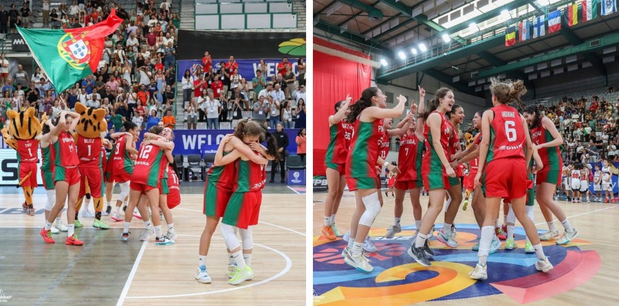 Basquetebol fez-se história em Matosinhos Portugal apura-se para o seu primeiro Mundial Sub19 . Barreiro presente