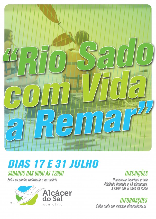 Alcácer do Sal promove canoagem no Sado Interessados em participar deverão inscrever-se