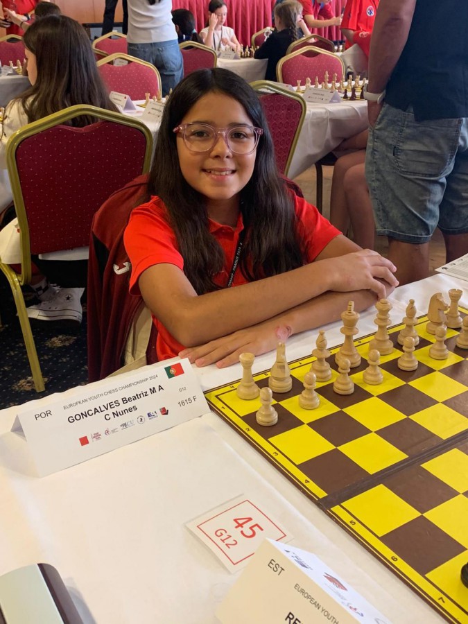 BARREIRO - Beatriz Gonçalves ao serviço da seleção nacional Vence no primeiro jogo do campeonato da Europa de xadrez