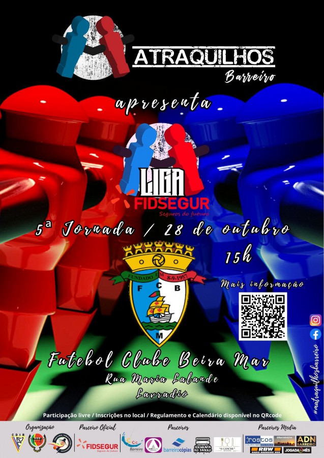 Circuito de Matraquilhos no Barreiro - Liga Fidsegur 5ª jornada no Futebol Clube Beira Mar no Lavradio . 28 Outubro -15 Horas
