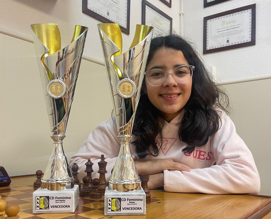 BARREIRO - A internacional de Xadrez Beatriz Gonçalves Sagra-se campeã distrital feminina de rapidas e semi rápidas