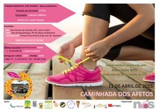 Barreiro - NÓS promove Caminhada dos Afetos a 11 de Abril Inscreva-se e junte-se à NOSsa causa!