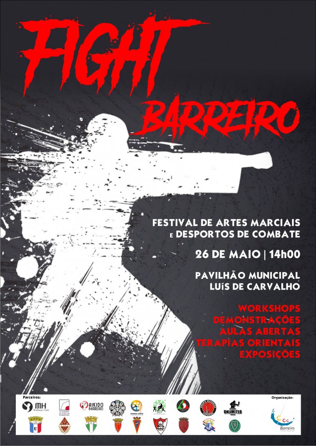 Pavilhão Municipal Luís de Carvalho recebe Fight Barreiro Festival de Artes Marciais e Desportos de Combate