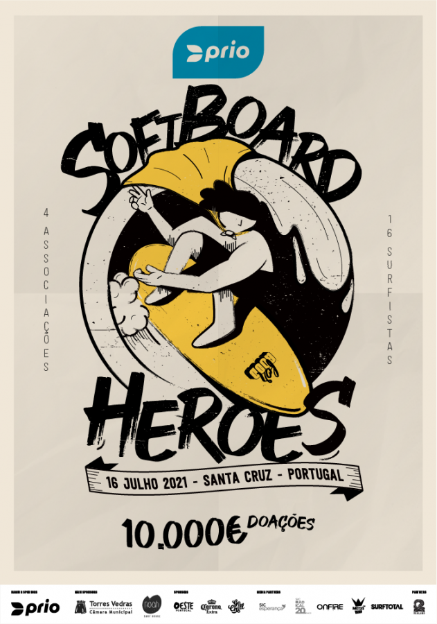 Novo evento de surf solidário realiza-se a 16 de julho Associação NÓS do Barreiro entra na onda do «PRIO Softboard Heroes»