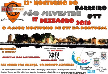 No Barreiro - 12º Passeio de BTT de S. Silvestre O Maior Nocturno de BTT em Portugal . Dia 17 de Dezembro