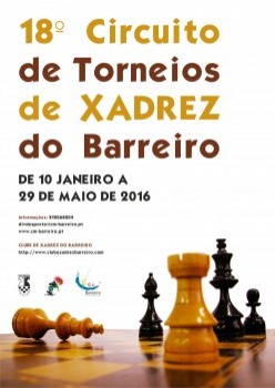 B´ Planet recebe 1ª jornada do Torneios de Xadrez do Barreiro Circuito arranca hoje e tem a sua última jornada a 29 de maio