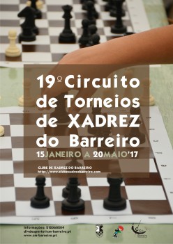 Circuito de Torneios de Xadrez do Barreiro Jornada na Sede Social dos GD Ferroviários do Barreiro