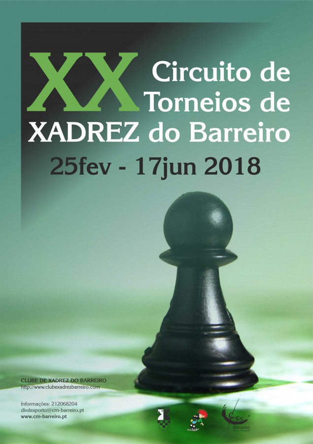 Circuito de Torneios de Xadrez do Barreiro CCR Juventude do Lavradio recebe 2ª jornada