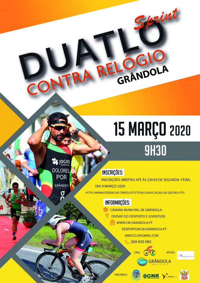 Duatlo Sprint Contra Relógio Individual de Grândola Inscrições abertas