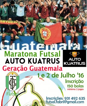 Secção de Futsal do Grupo Desportivo Fabril do Barreiro Organiza Maratona de Futsal de Geração Guatemala