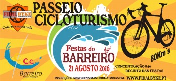 Passeio de Cicloturismo das Festas do Barreiro Haverá um prémio para a equipa mais numerosa