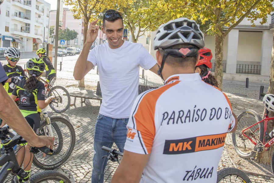 Rafael Reis incentivou em Palmela Uma centena de participantes no “Ciclismo na Vila”