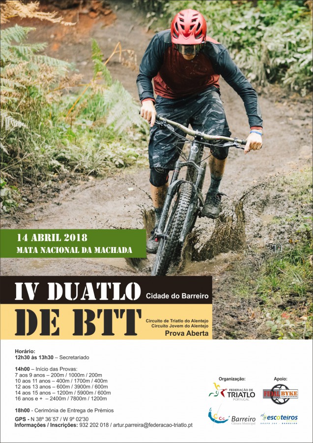 Na Mata Nacional da Machada a 14 de abril Duatlo de BTT Cidade do Barreiro