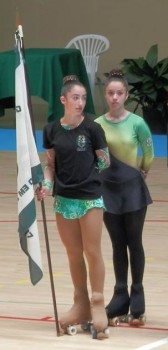 Barreiro - Campeonato Nacional de Patinagem Livre de Cadetes Catarina Martins e Ana Rita Silva do Grupo Desportivo Fabril magníficos lugares
